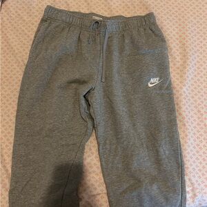 Grey nike jogger sweatpants